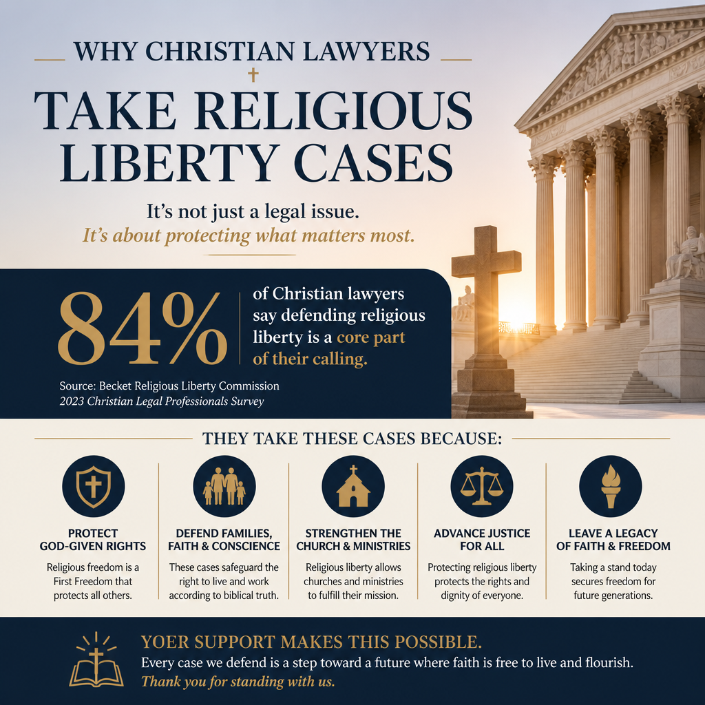 Why Christian lawyers take religious liberty cases statistics