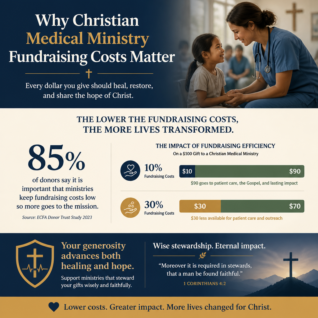 Why Christian medical ministry fundraising costs matter statistics