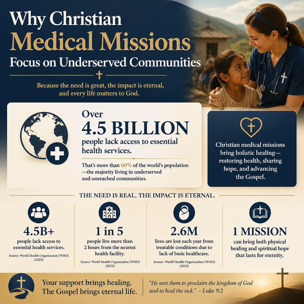 Why Christian medical missions focus on underserved communities statistics