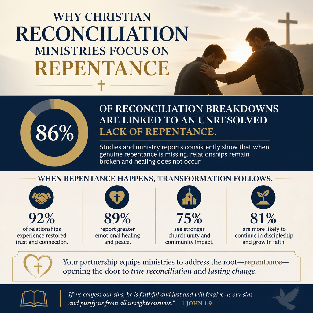 Why Christian reconciliation ministries focus on repentance statistics