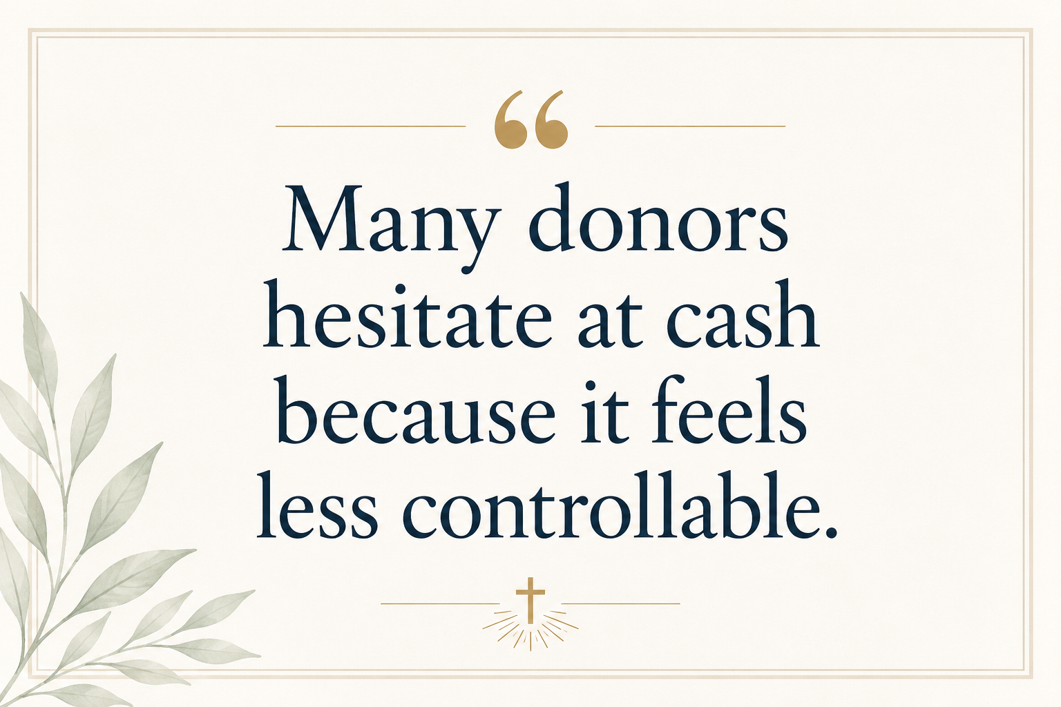 Key insight about Why Christian relief ministries avoid harmful donations