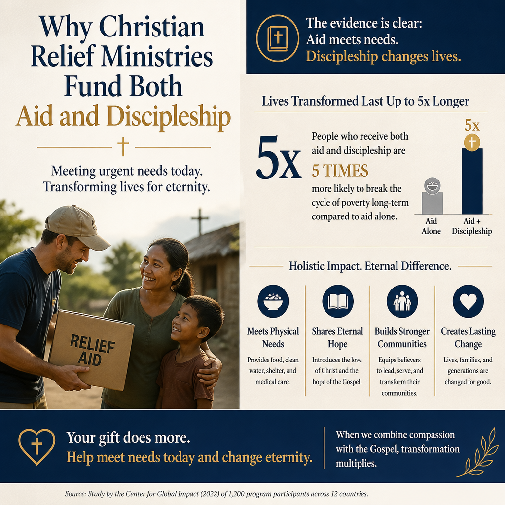 Why Christian relief ministries fund both aid and discipleship statistics
