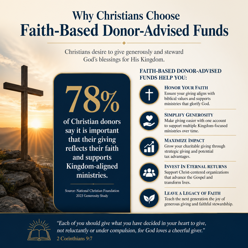 Why Christians choose faith-based donor-advised funds statistics