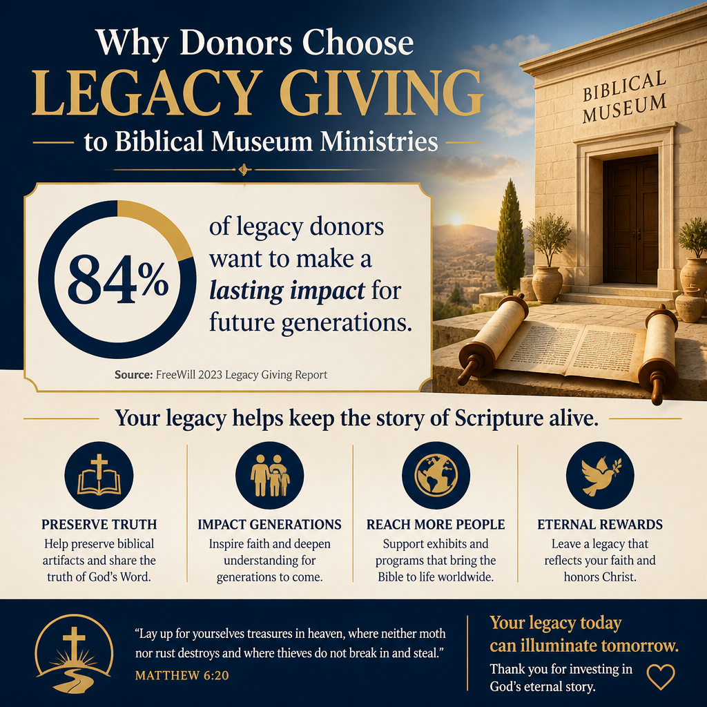 Why donors choose legacy giving to biblical museum ministries statistics