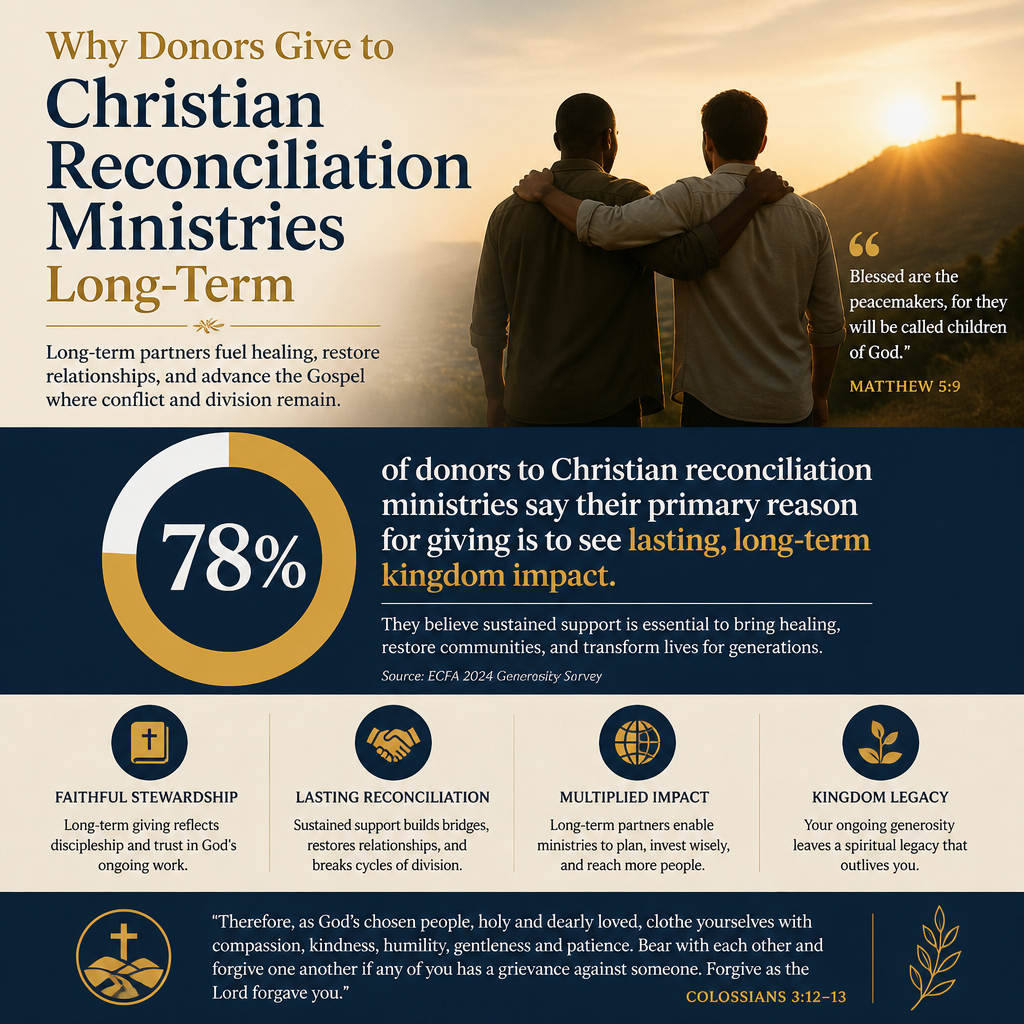 Why donors give to Christian reconciliation ministries long-term statistics