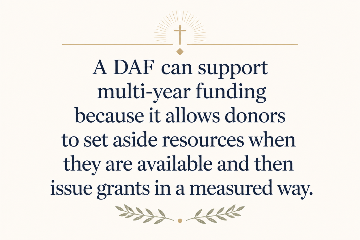 Key insight about Why donors use donor-advised funds for Bible study ministries