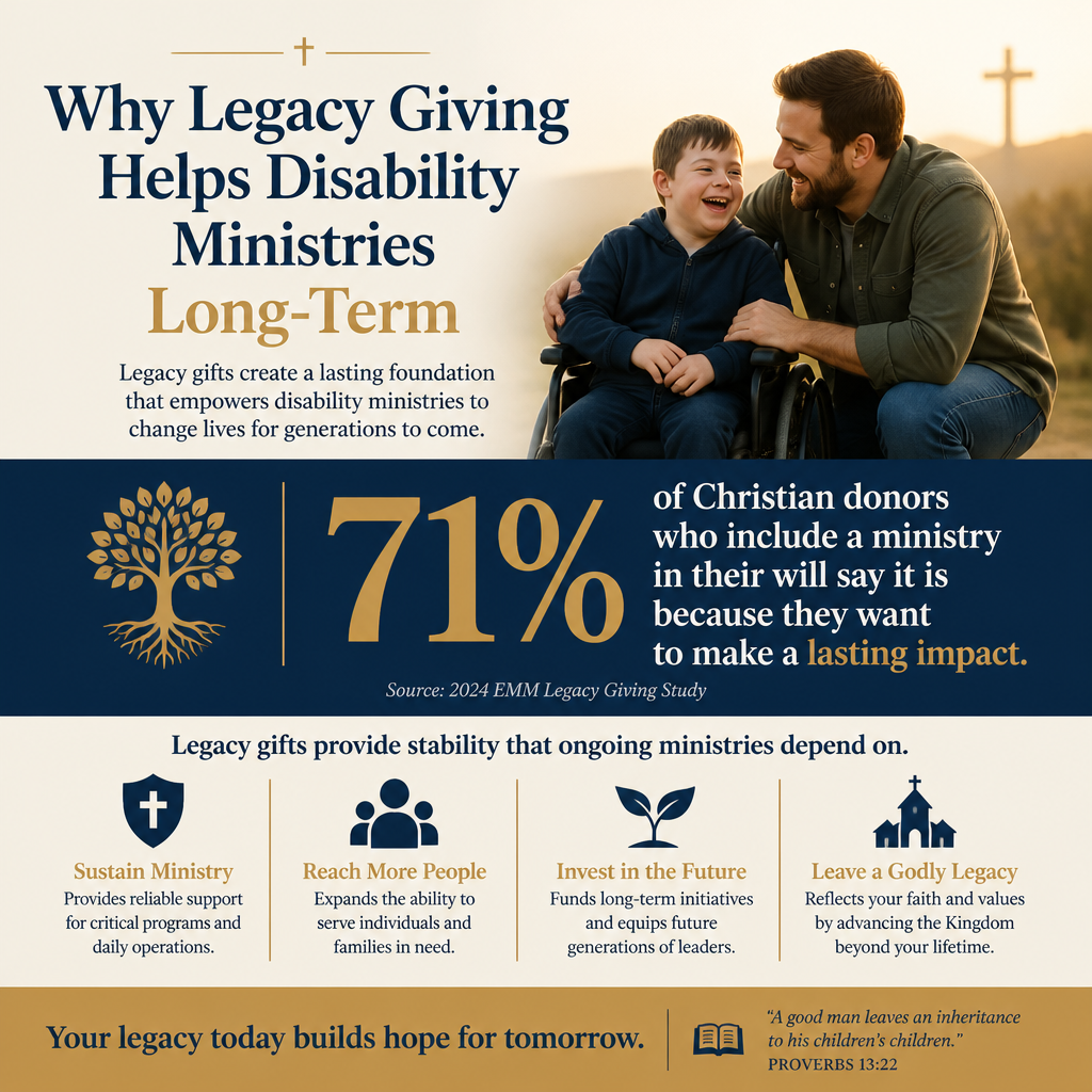 Why legacy giving helps disability ministries long-term statistics