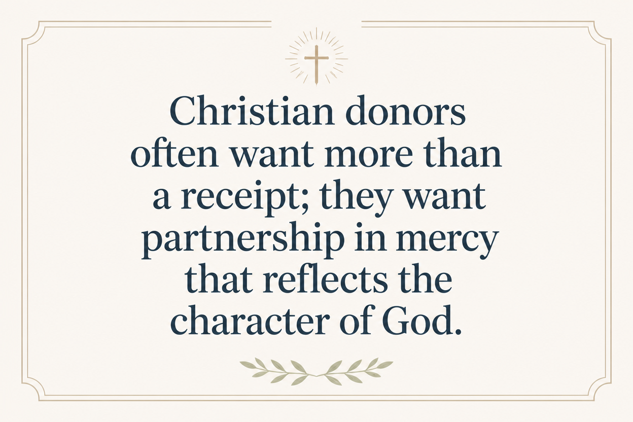 Key insight about Why monthly giving helps Christian relief and development ministries
