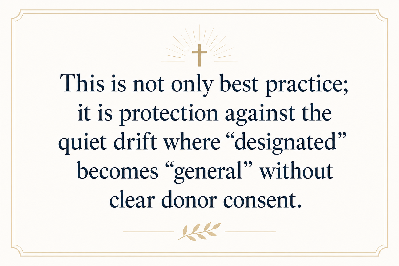 Key insight about Why pastoral support ministries report financial transparency