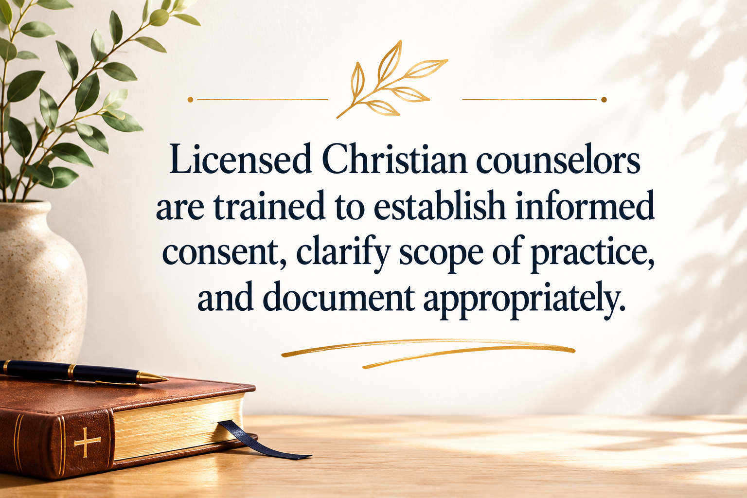 Key insight about Why pastoral support ministries use licensed Christian counselors