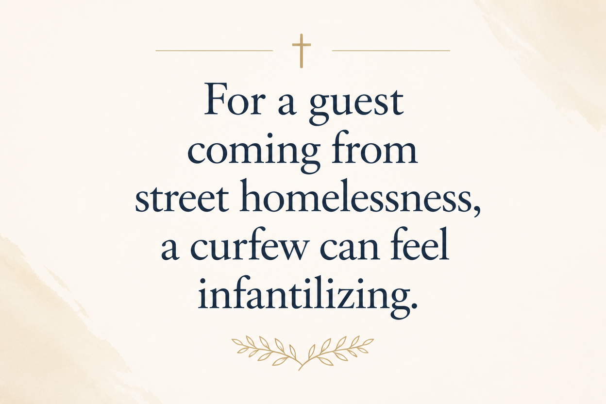 Key insight about Why rescue missions set sobriety and curfew expectations