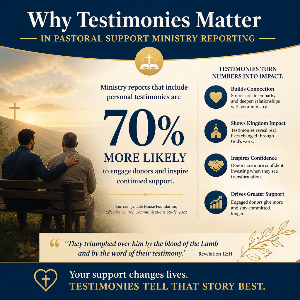 Why testimonies matter in pastoral support ministry reporting statistics